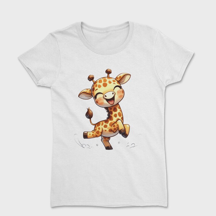 Funny Giraffe Jump, Tricou Femei