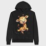 Funny Giraffe Jump, Hanorac Oversize Barbati (Unisex)