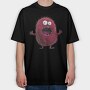 Furry Monster Face, Tricou Oversize Barbati (Unisex)
