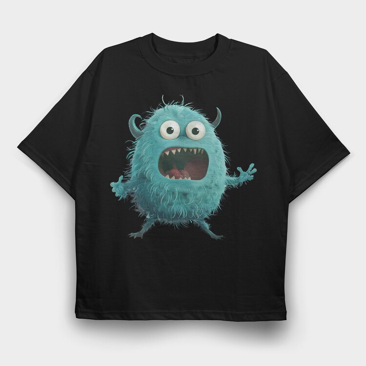 Funny Monster Roar, Tricou Oversize Barbati (Unisex)