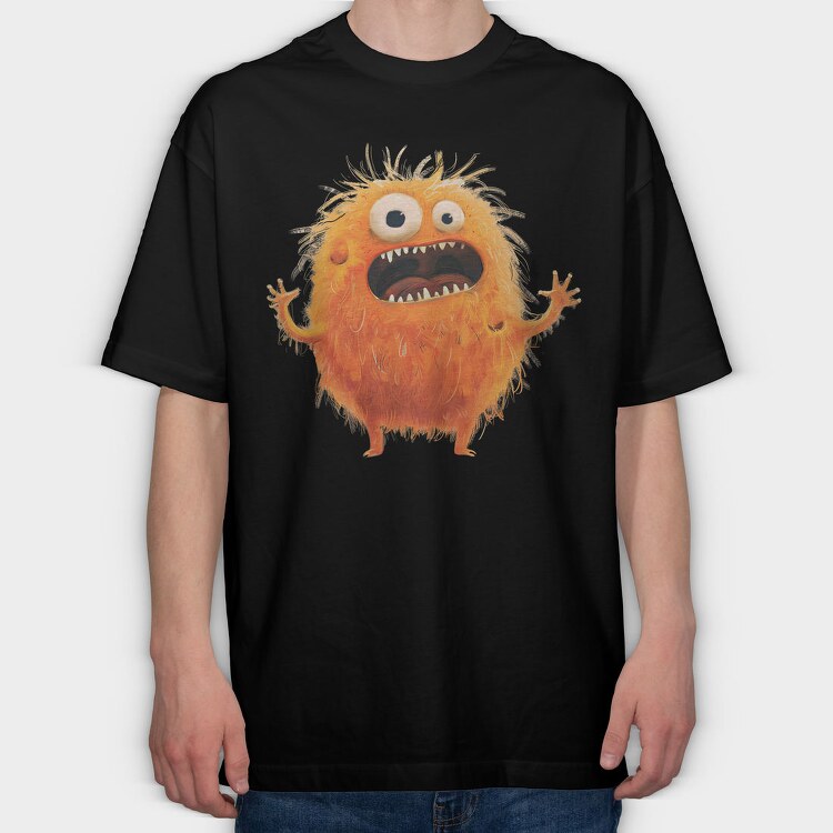 Furry Monster Roar, Tricou Oversize Barbati (Unisex)