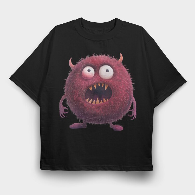 Funny Monster Scream, Tricou Oversize Barbati (Unisex)