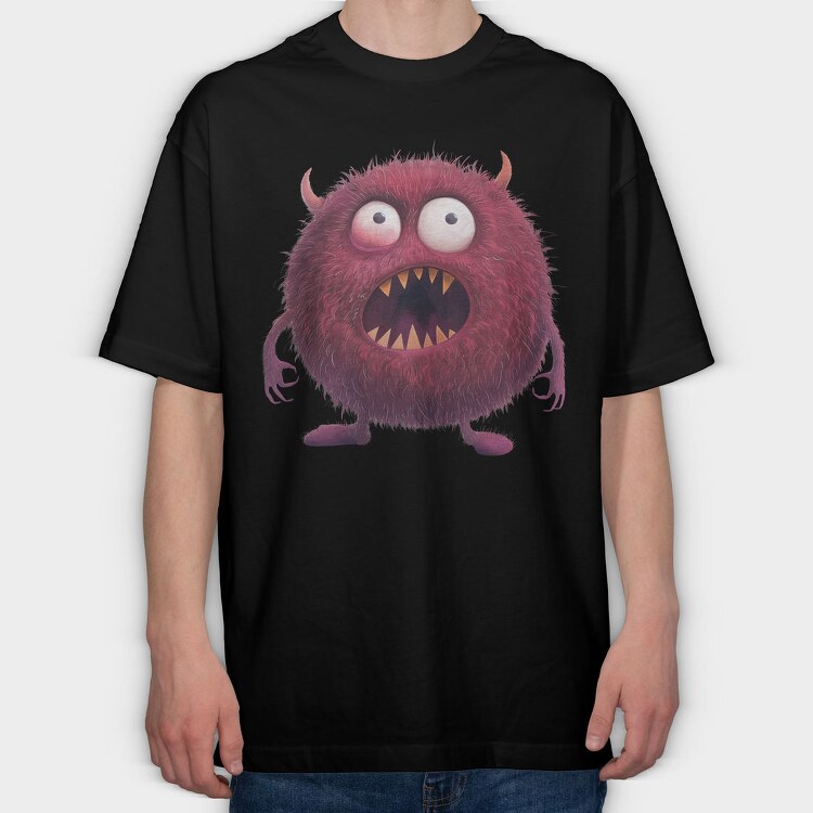 Funny Monster Scream, Tricou Oversize Barbati (Unisex)
