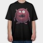 Funny Monster Scream, Tricou Oversize Barbati (Unisex)
