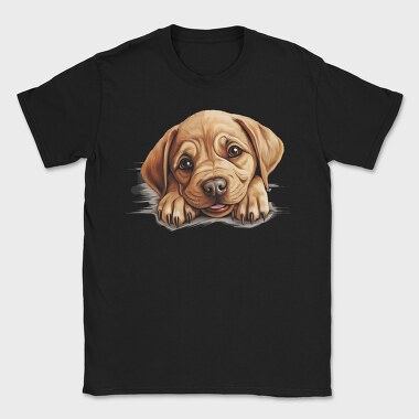 Labrador Bulldog Peeking, Tricou Barbati (Unisex)