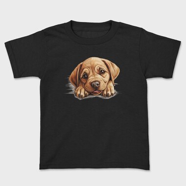 Labrador Bulldog Peeking, Tricou Copii