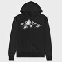Drawn Mountains, Hanorac Oversize Barbati (Unisex)