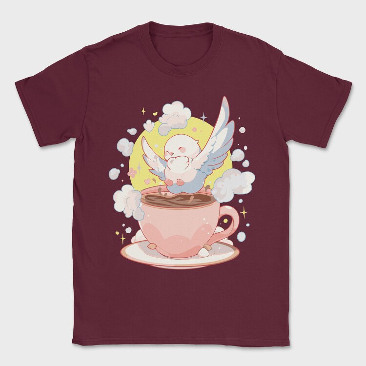 Dove and Coffee, Tricou Barbati (Unisex)