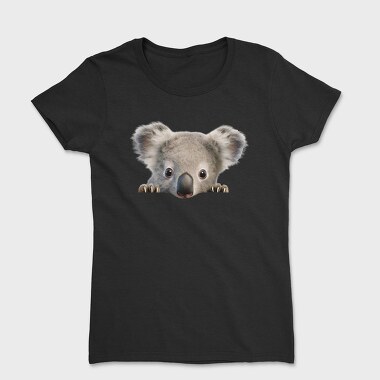 Koala Face Peeking, Tricou Femei