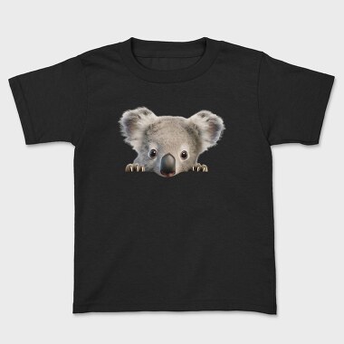 Koala Face Peeking, Tricou Copii