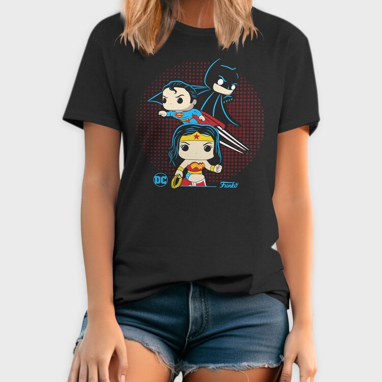 Batman Superman Wonder Woman Comics, Tricou Barbati (Unisex)