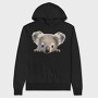 Koala Face Peeking, Hanorac Oversize Barbati (Unisex)