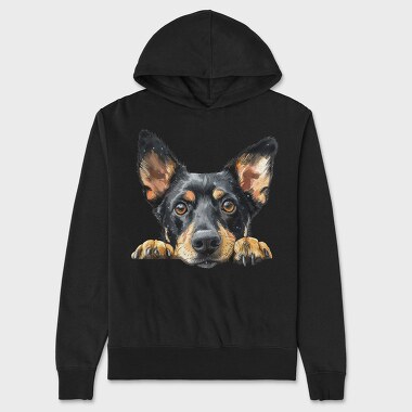 Lancashire Heeler2, Hanorac Oversize Barbati (Unisex)