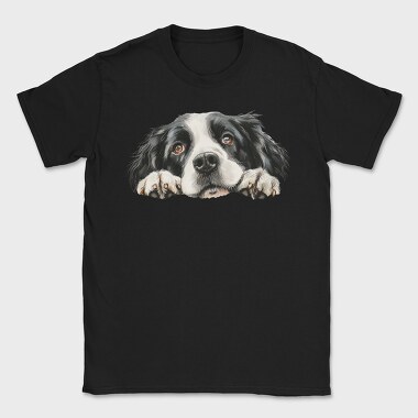 Landseer Peeking Face, Tricou Barbati (Unisex)