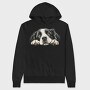Landseer Peeking Face, Hanorac Oversize Barbati (Unisex)
