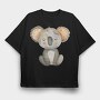 Koala Sleeping Cute, Tricou Oversize Barbati (Unisex)