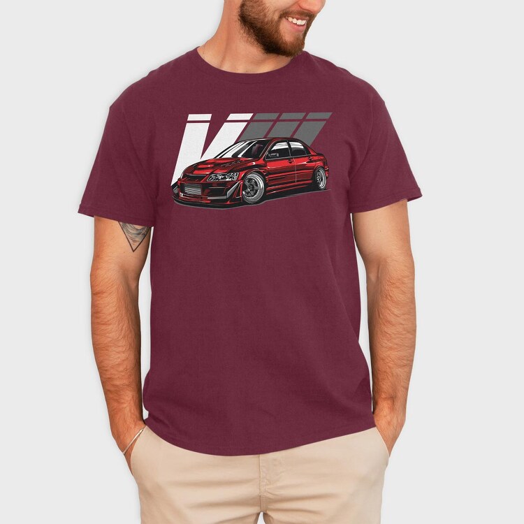 LANCER EVO VIII, Tricou Barbati (Unisex)