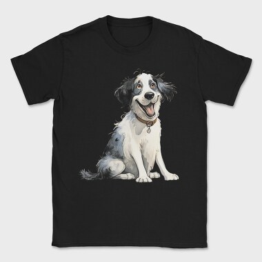 Landseer Smiling Face, Tricou Barbati (Unisex)