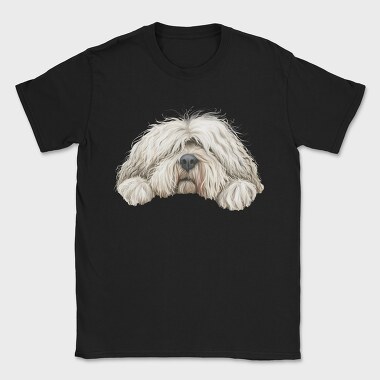 Komondor Face Clipart, Tricou Barbati (Unisex)
