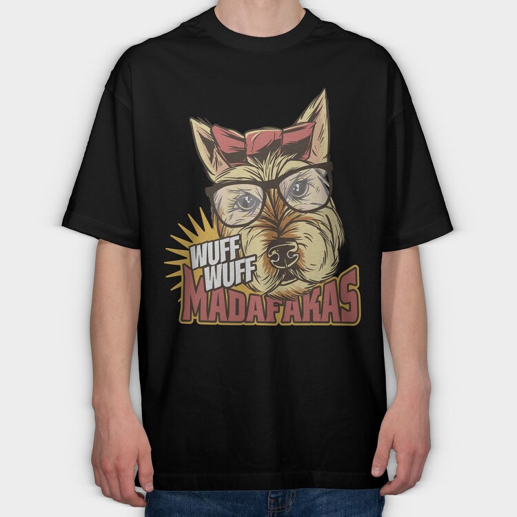 Dog Sunglasses, Tricou Oversize Barbati (Unisex)