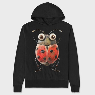 Ladybug Big Eyes, Hanorac Oversize Barbati (Unisex)