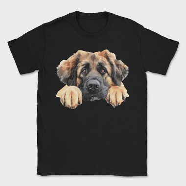 Leonberger Peeking Face, Tricou Barbati (Unisex)