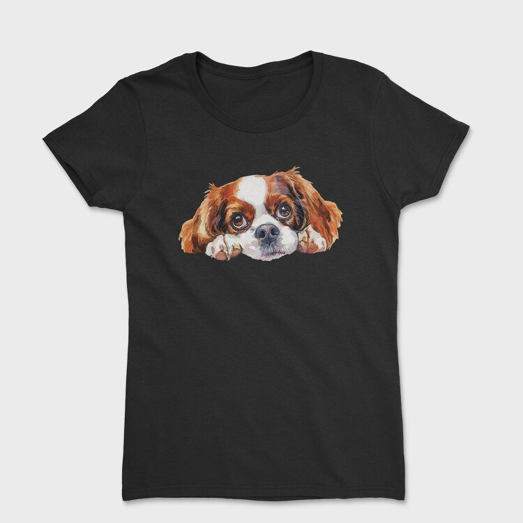 Kooiker Hond Peeking Face, Tricou Femei