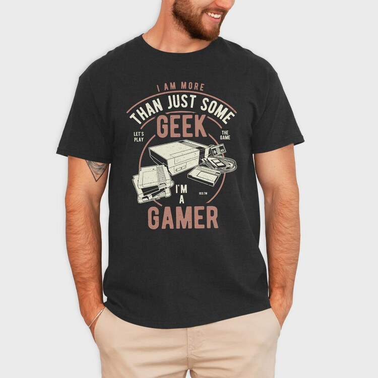 Geek Gamer, Tricou Barbati (Unisex)
