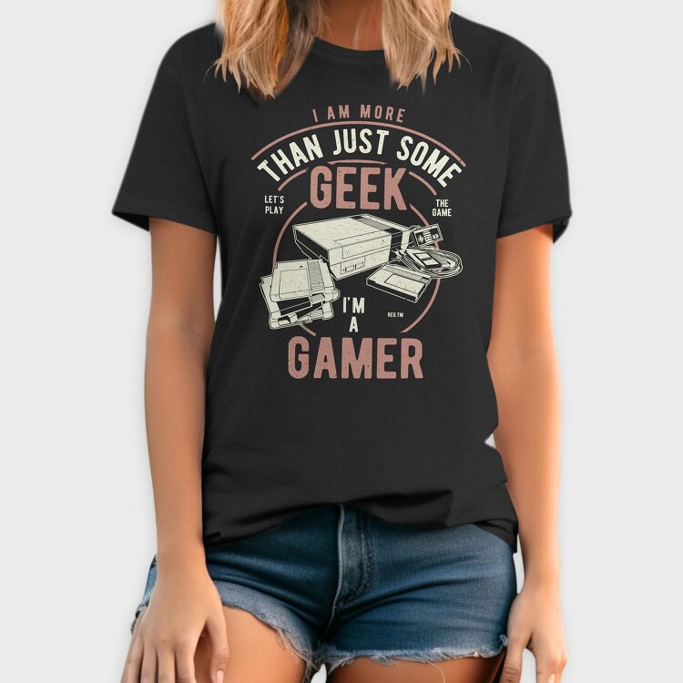 Geek Gamer, Tricou Barbati (Unisex)