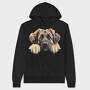 Leonberger Peeking Face, Hanorac Oversize Barbati (Unisex)