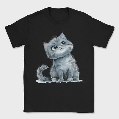 Kitten Pensive Eyes, Tricou Barbati (Unisex)