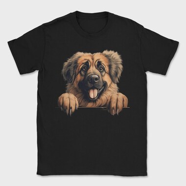 Leonberger Peeking, Tricou Barbati (Unisex)
