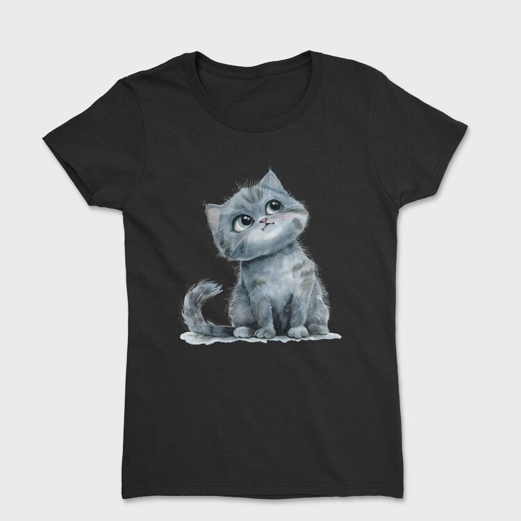 Kitten Pensive Eyes, Tricou Femei