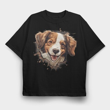Kooikerhondje Reveal, Tricou Oversize Barbati (Unisex)