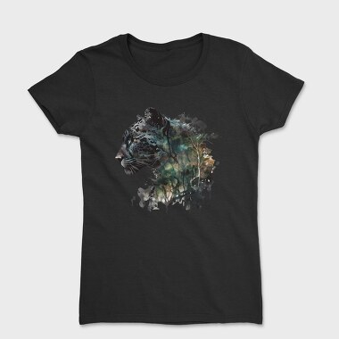 Leopard Forest Silhouette, Tricou Femei