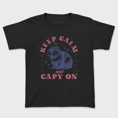 Keep Calm Capybara, Tricou Copii