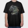 Leopard Forest Silhouette, Tricou Oversize Barbati (Unisex)