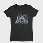 Keeshond Peeking Face, Tricou Femei