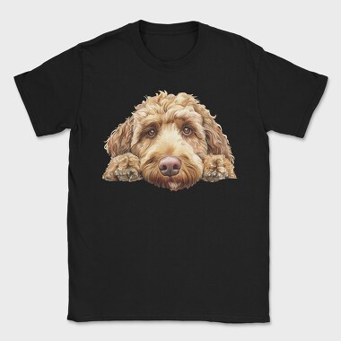 Labradoodle Face Peeking, Tricou Barbati (Unisex)