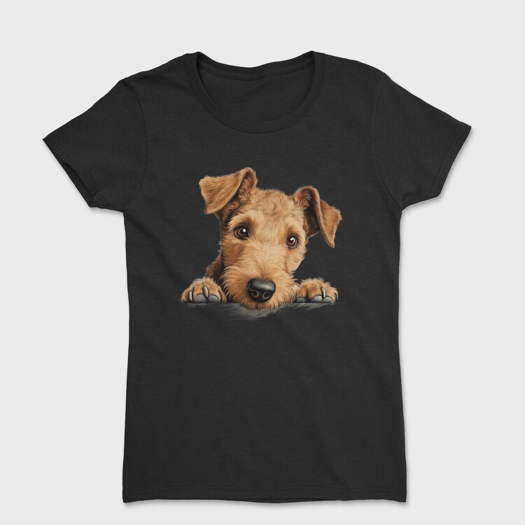Lakeland Terrier Peeking, Tricou Femei