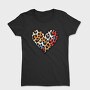 Leopard Heart Sublimation, Tricou Femei
