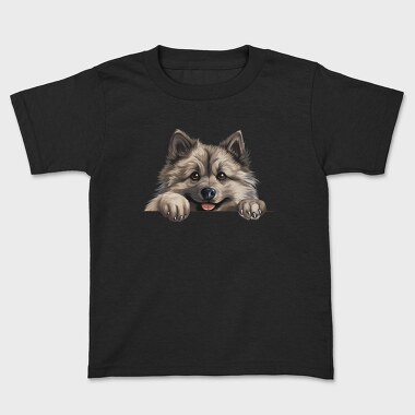 Keeshond Peeking, Tricou Copii