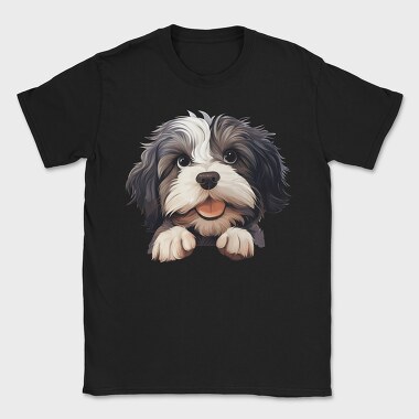 Lowchen Peeking, Tricou Barbati (Unisex)