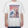 Dogzilla Retro Japanese, Tricou Oversize Barbati (Unisex)