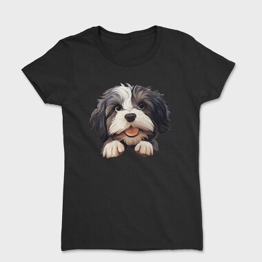 Lowchen Peeking, Tricou Femei