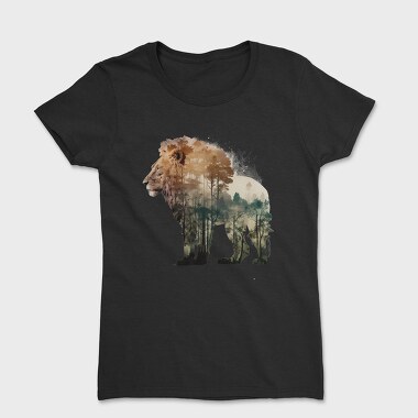 Lion Forest Silhouette, Tricou Femei