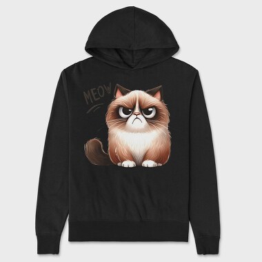 Meowow Text, Hanorac Oversize Barbati (Unisex)