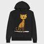 Leopard Standing Up, Hanorac Oversize Barbati (Unisex)