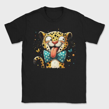 Leopard Tongue Out, Tricou Barbati (Unisex)