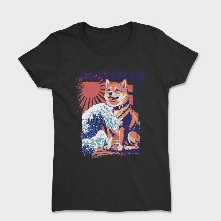 Dogzilla Retro Japanese, Tricou Femei